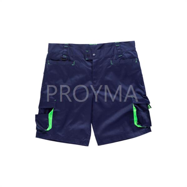 Producto BERMUDA MULTIBOLSILLOS MARINO-VERDE FLUOR